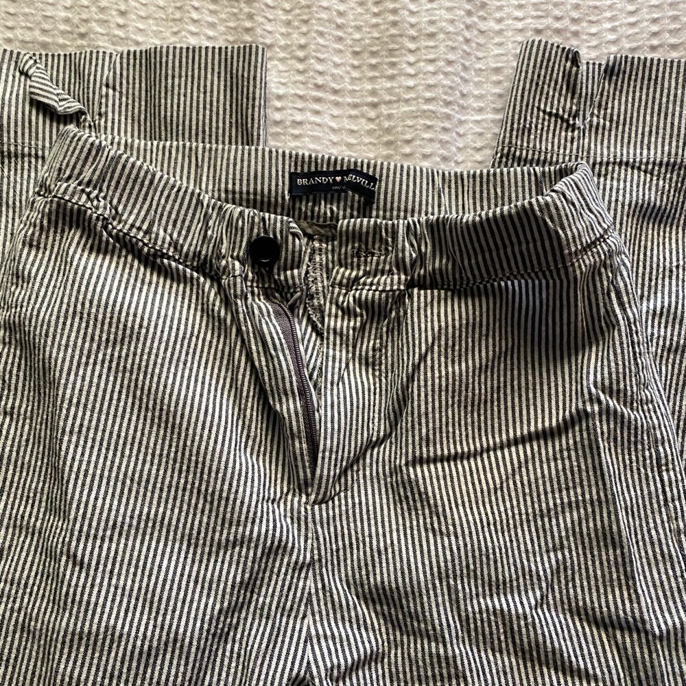 Cute brandy melville high waisted striped pants